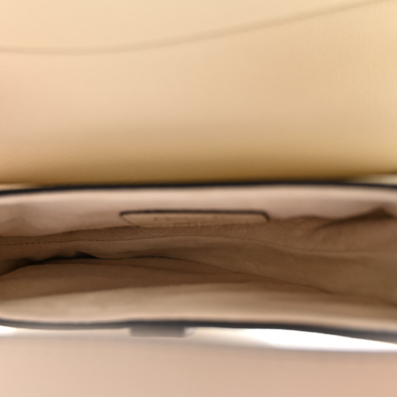 Christian Dior Grained Calfskin Mini Saddle Bag White 5 of 9