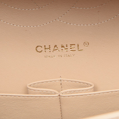 Chanel Lambskin Quilted Jumbo Double Flap Beige Clair 5 of 14