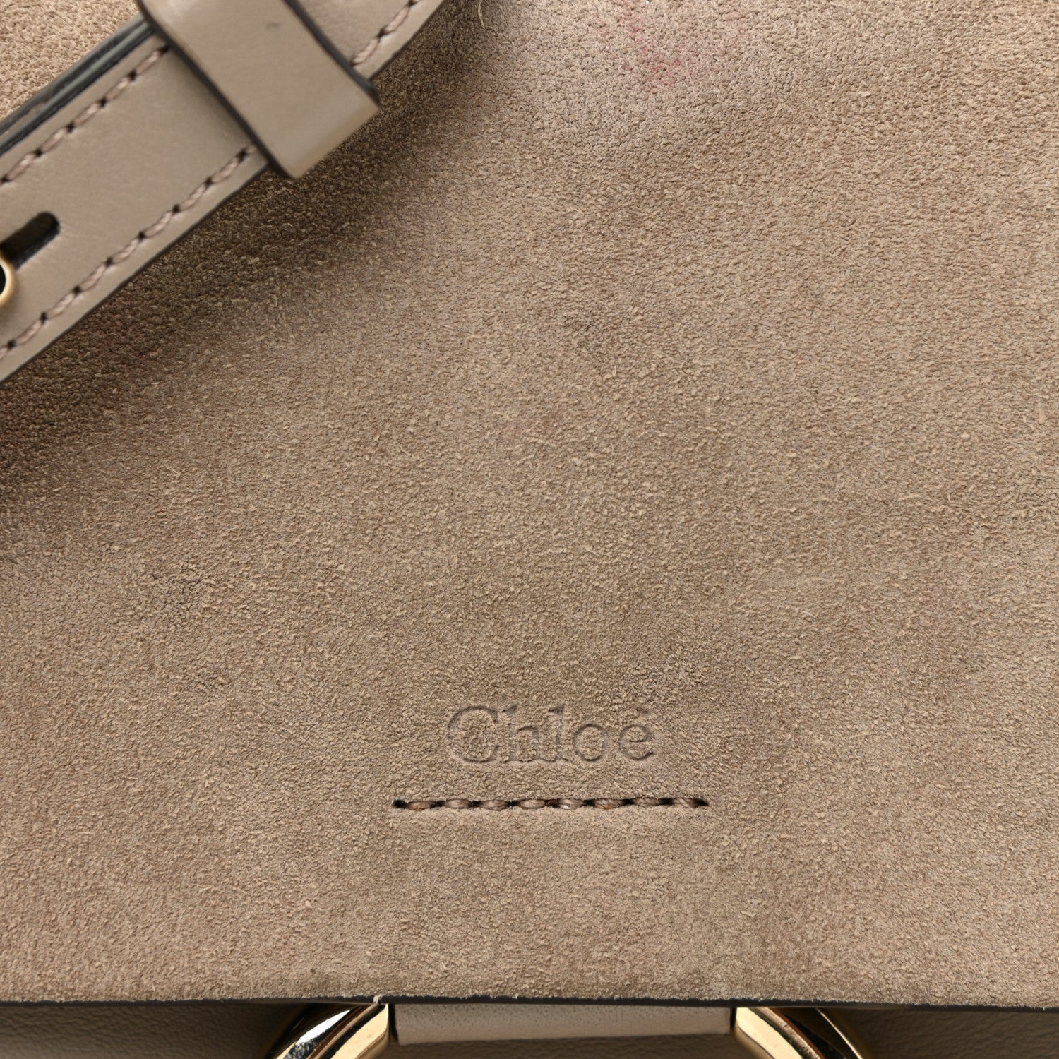 Chloe Suede Calfskin Small Faye Shoulder Bag Motty Grey 9 of 19