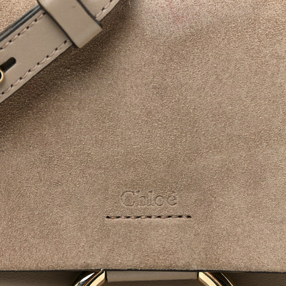 Chloe Suede Calfskin Small Faye Shoulder Bag Motty Grey 9 of 19