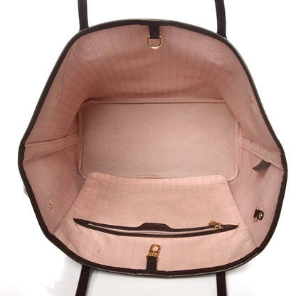 Louis Vuitton Damier Ebene Neo Neverfull MM Rose Ballerine 5 of 13