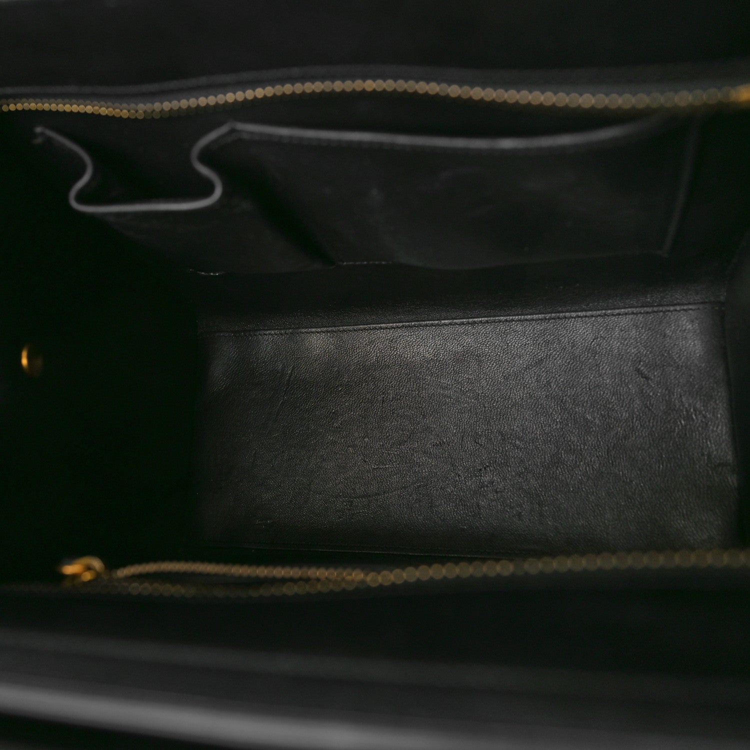 Celine Elephant Calfskin Micro Tri-Color Luggage Chalk 5 of 12