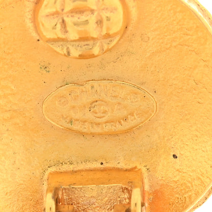 Chanel CC Button Clip On Earrings Gold 4 of 4