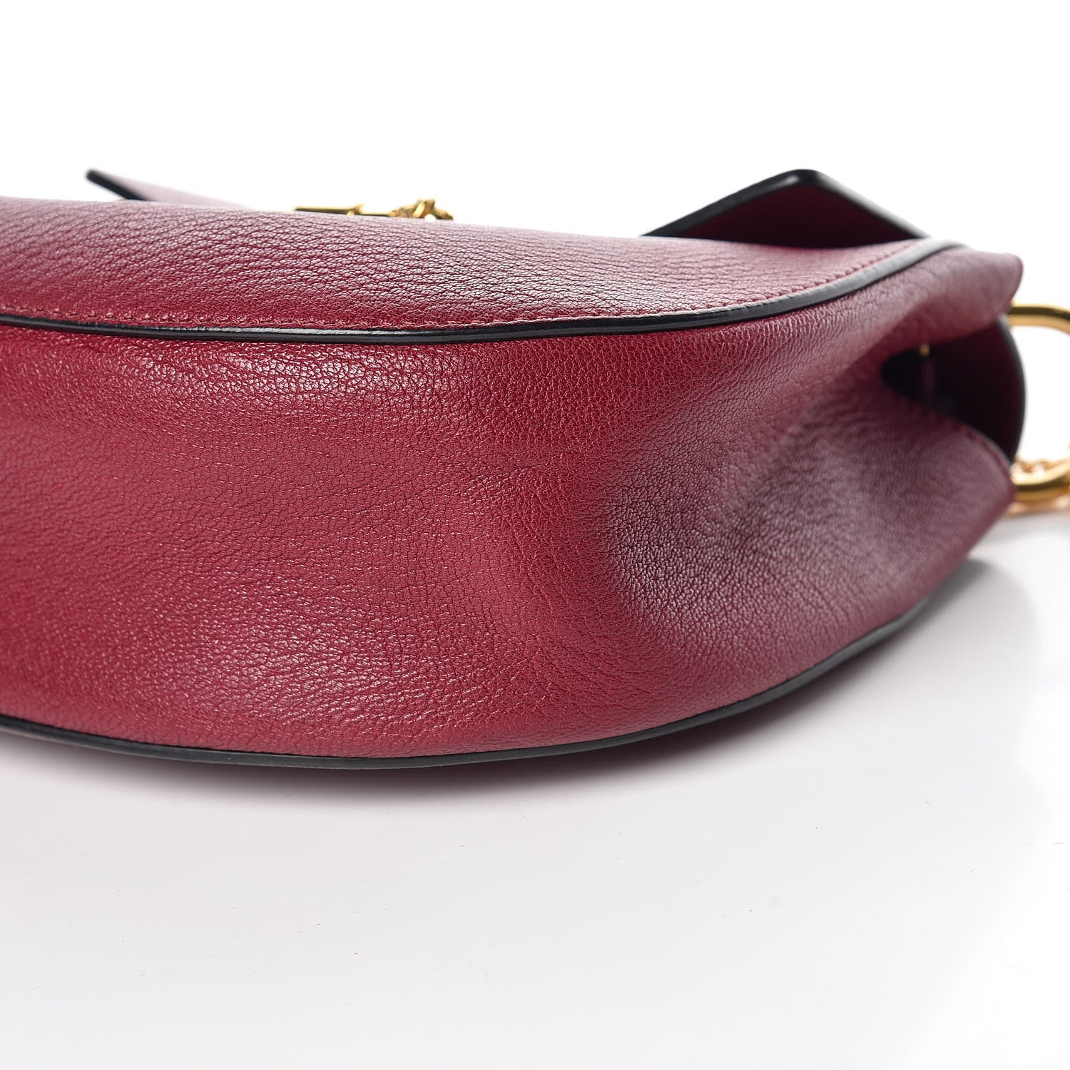 Chloe Grained Lambskin Drew Shoulder Bag Wine Purple 6 of 13