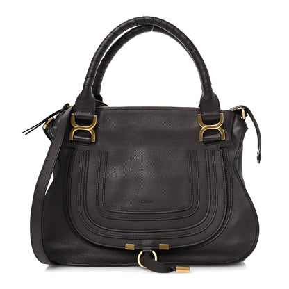Chloe Calfskin Medium Marcie Satchel Bold Brown 1 of 10