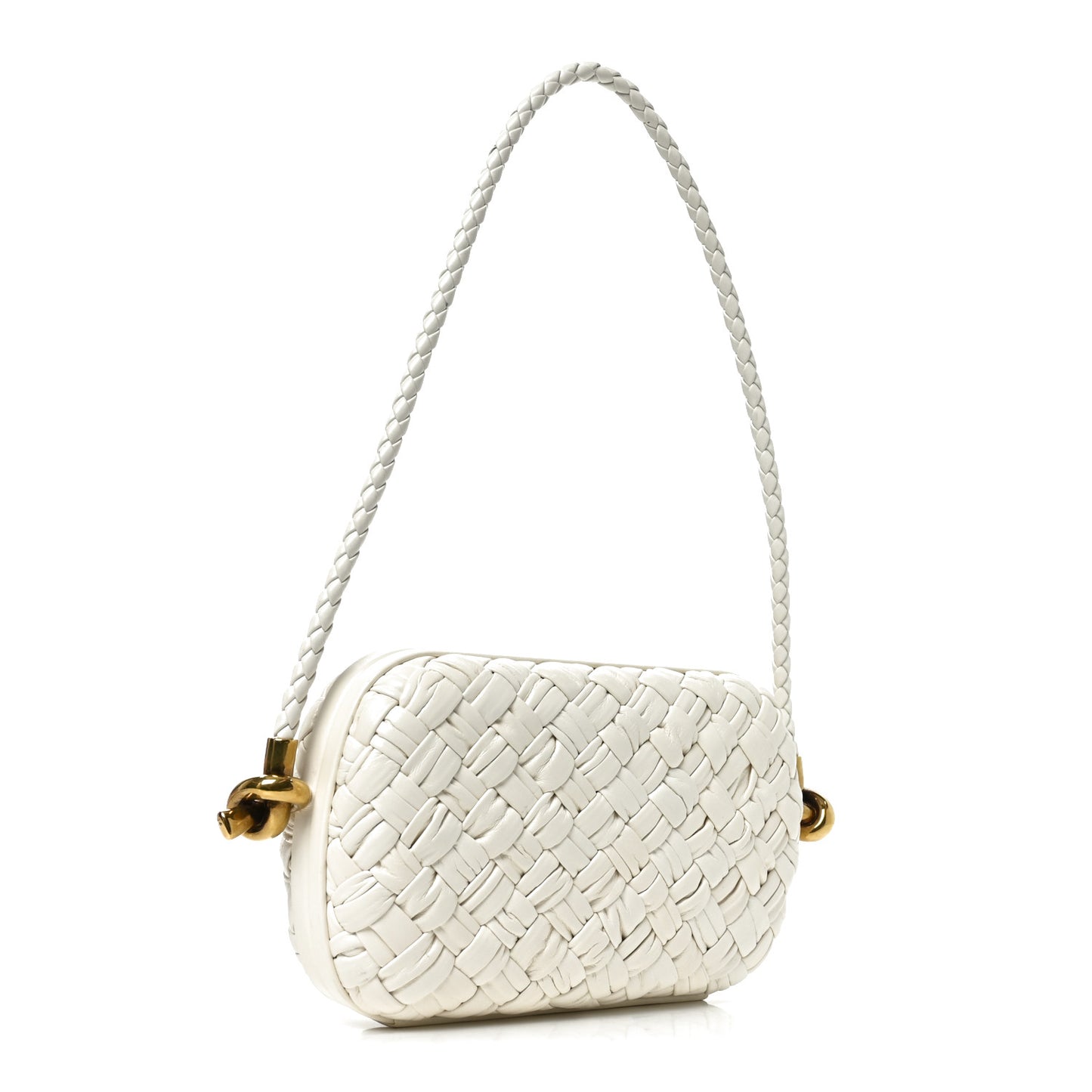 Foulard Intrecciato Knot On Strap White