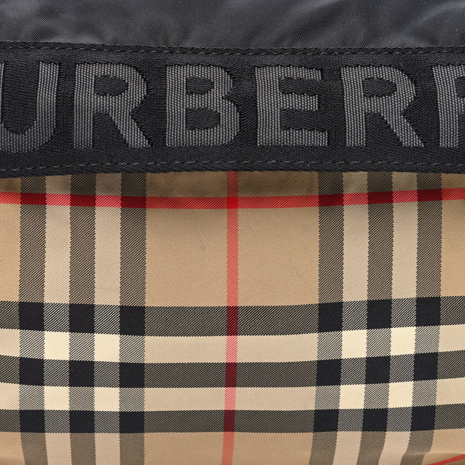 Burberry Nylon Vintage Check Sonny Bum Bag Archive Beige Black 8 of 11