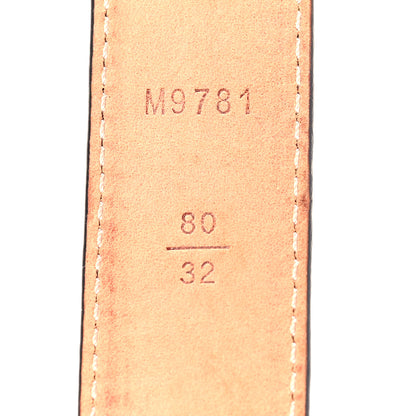 Louis Vuitton Calfskin Monogram 30mm LV Initiales Reversible Belt 80 32 Black 3 of 8