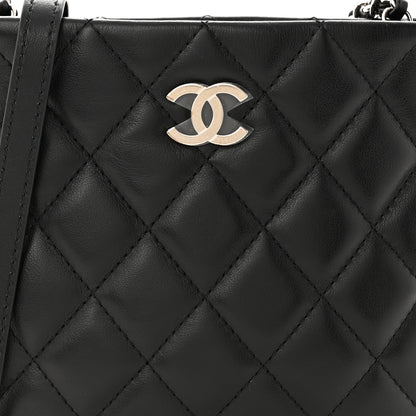 Chanel Lambskin Quilted Crossbody Bag Black 8 of 10