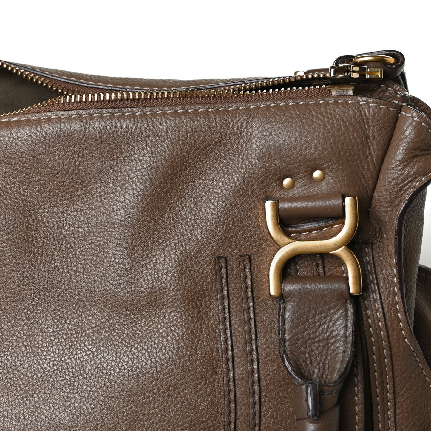 Calfskin Medium Marcie Satchel Barbour Khaki