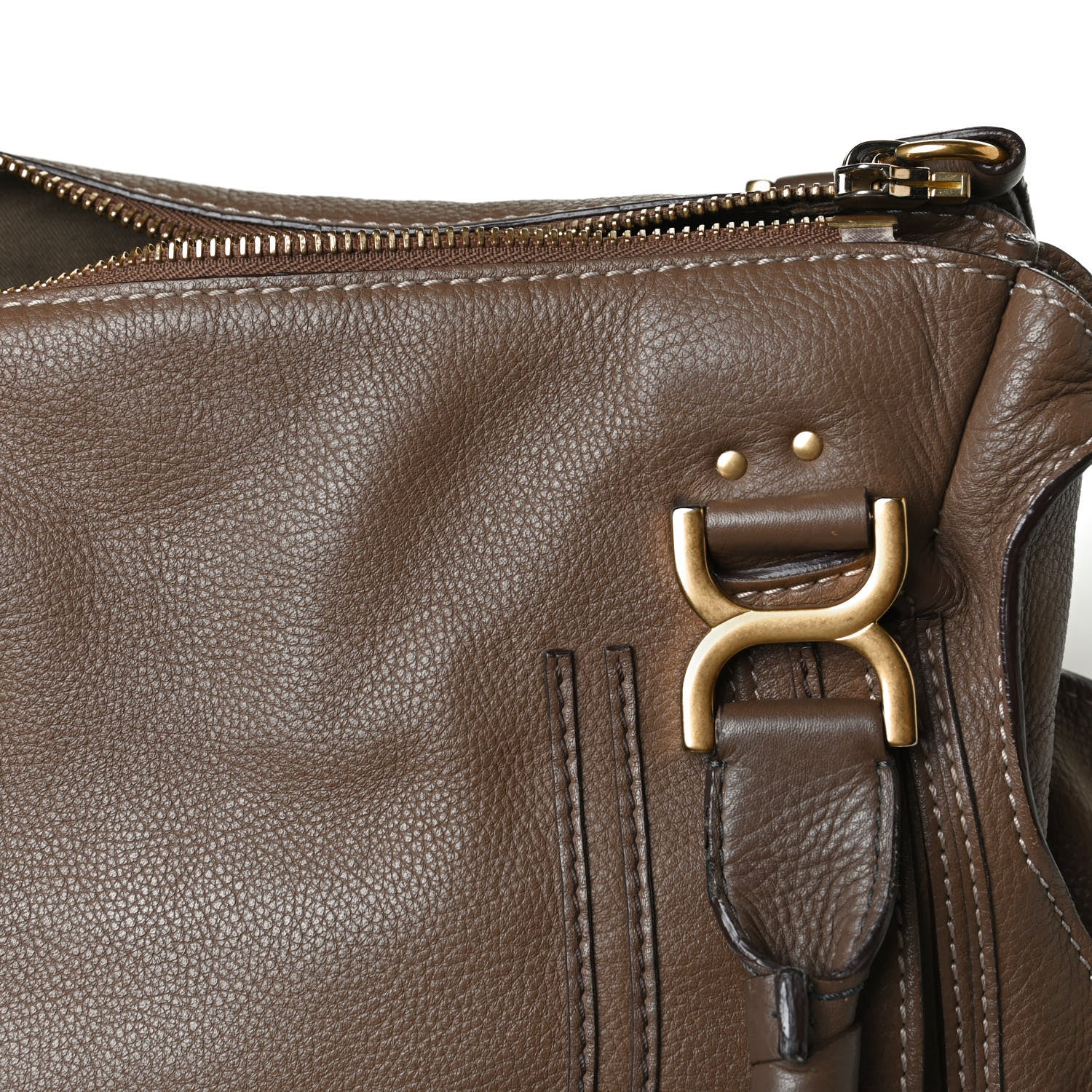 Chloe Calfskin Medium Marcie Satchel Barbour Khaki 15 of 30