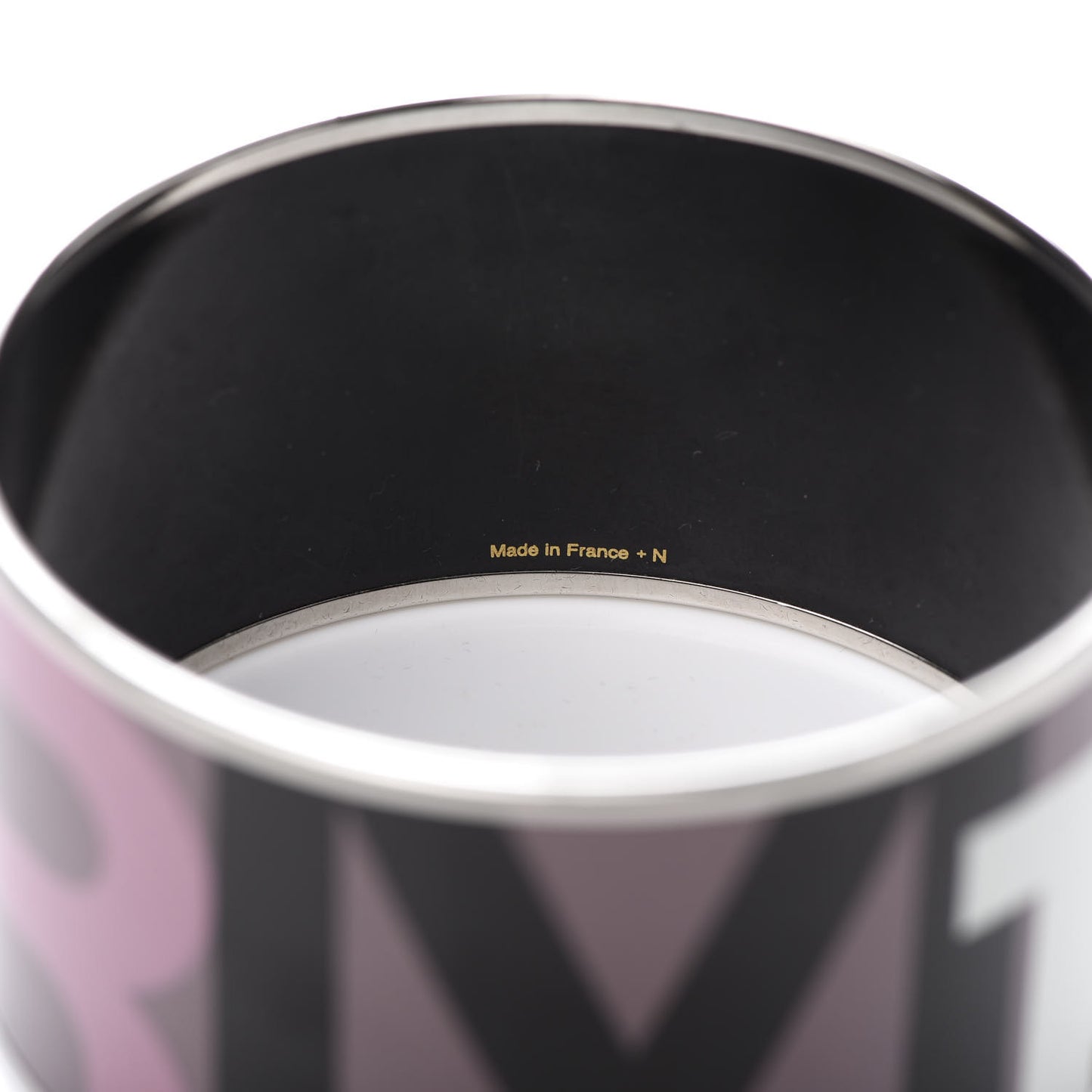 Enamel Printed Capitales Extra Wide Bracelet 65