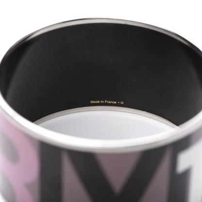 Hermes Enamel Printed Capitales Extra Wide Bracelet 65 5 of 5