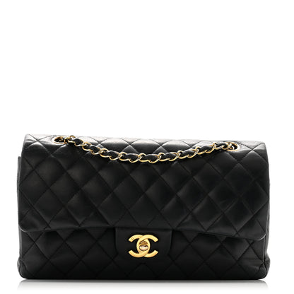 Chanel Lambskin Quilted Medium Double Flap Navy 1 of 12