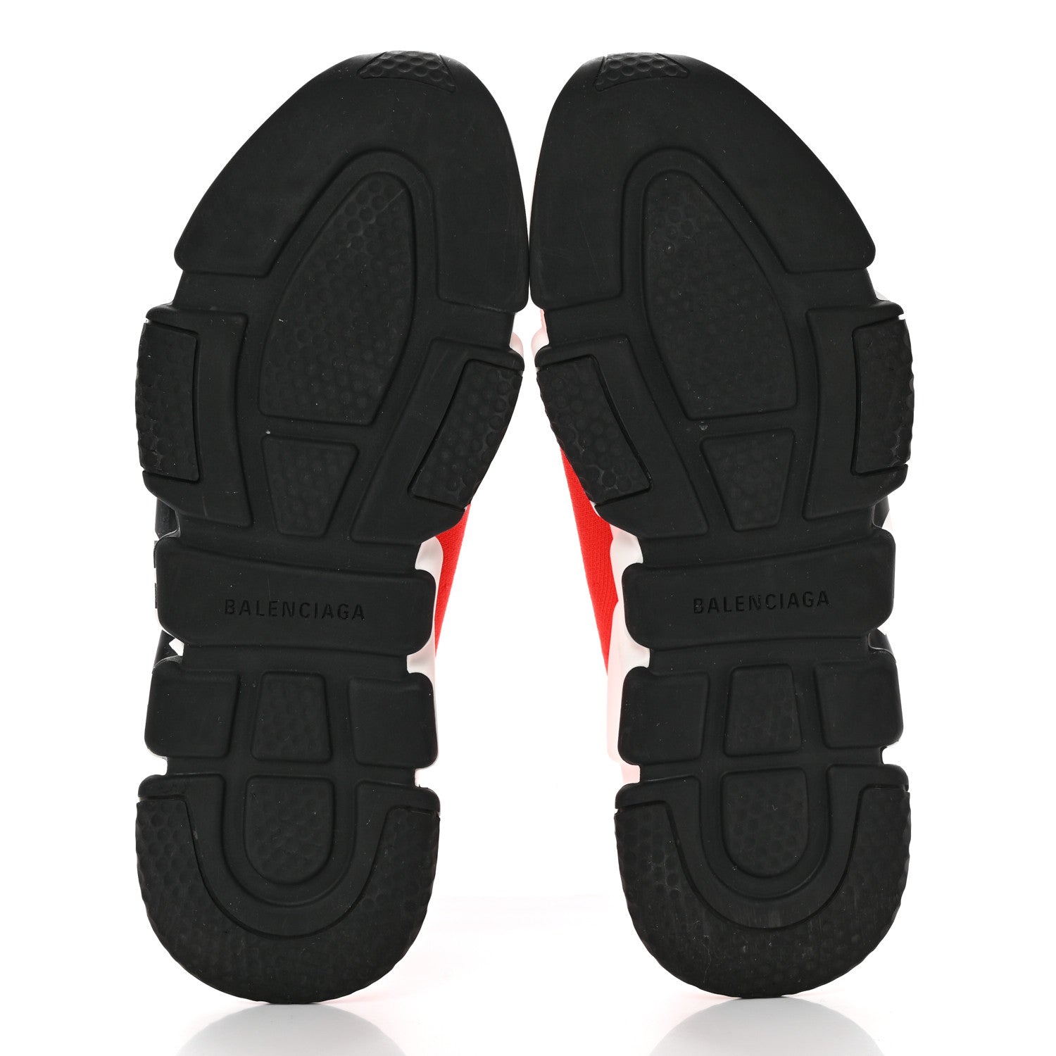 Balenciaga Neoprene Knit Mens Speed Graffiti Sneakers 43 Red White Black 6 of 14