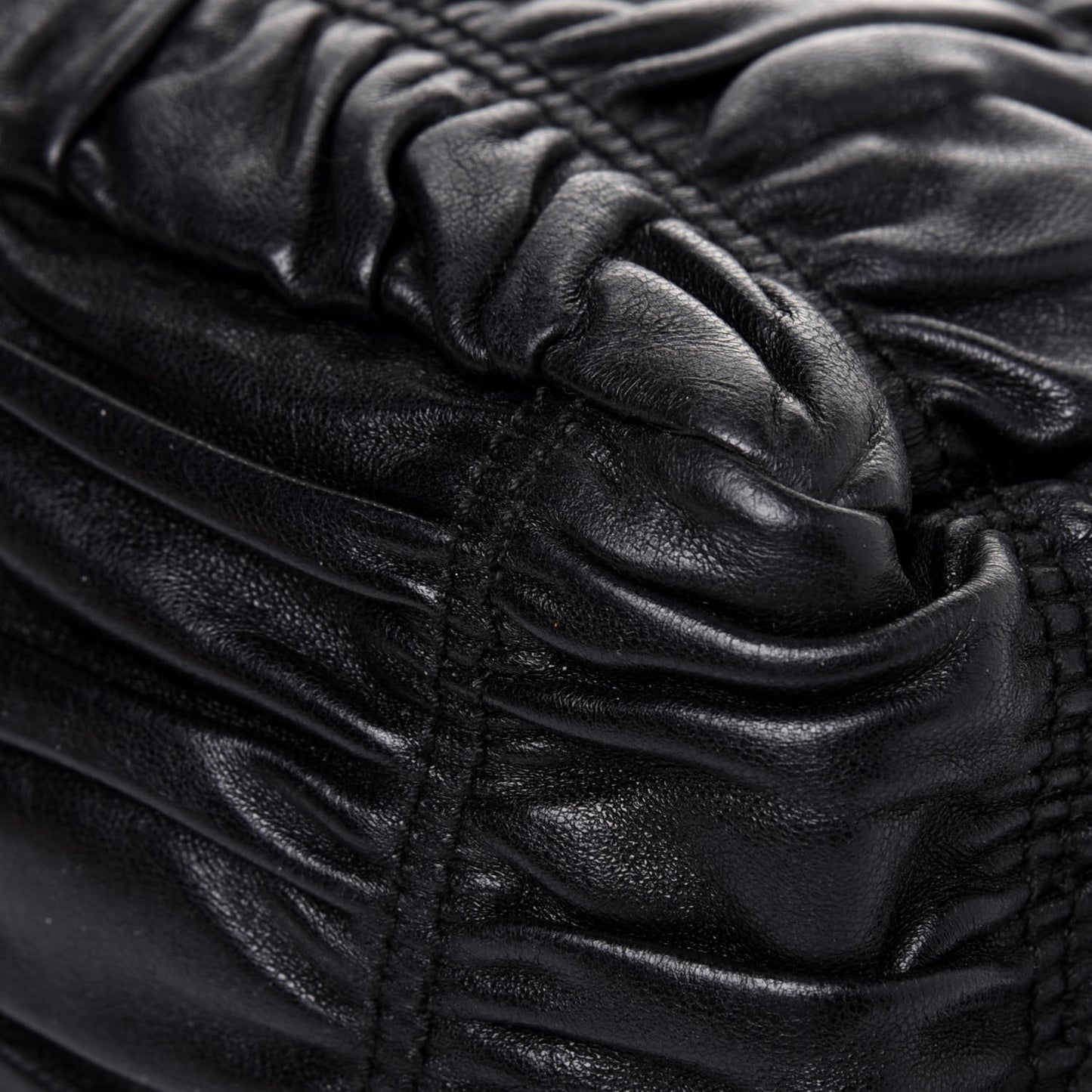Nappa Gaufre Satchel Black