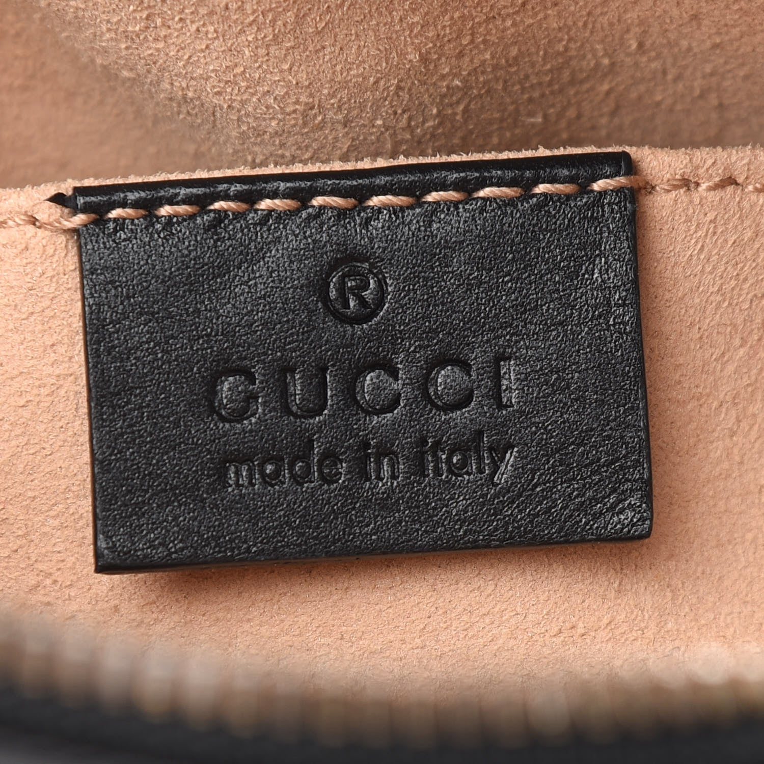 Gucci Calfskin Matelasse GG Marmont Belt Bag 75 30 Black 5 of 10