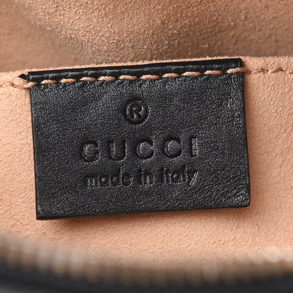 Gucci Calfskin Matelasse GG Marmont Belt Bag 75 30 Black 5 of 10