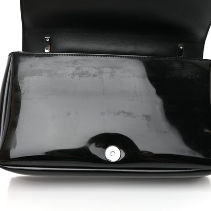 Burberry Patent Kingdom Flap Crossbody Black 10 of 12