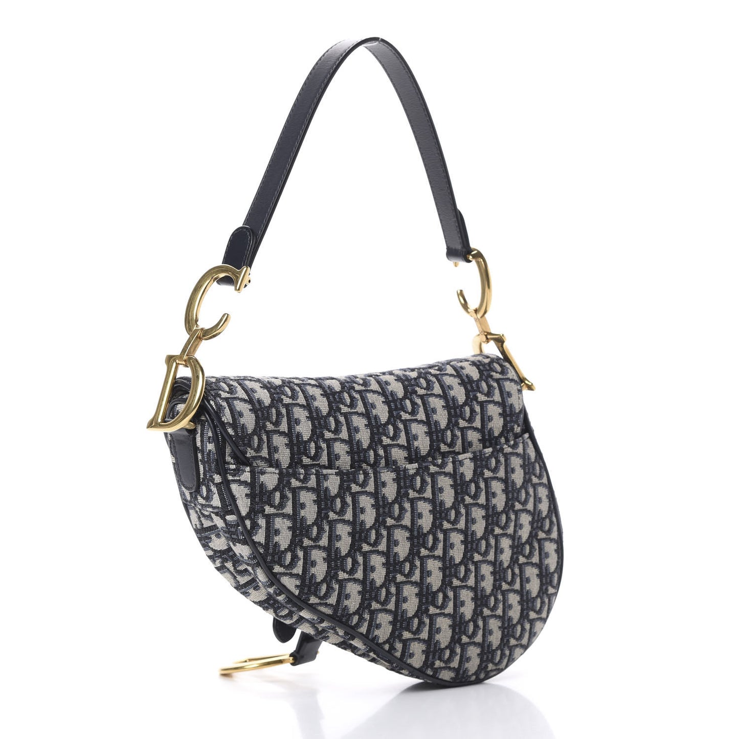 Oblique Saddle Bag Blue