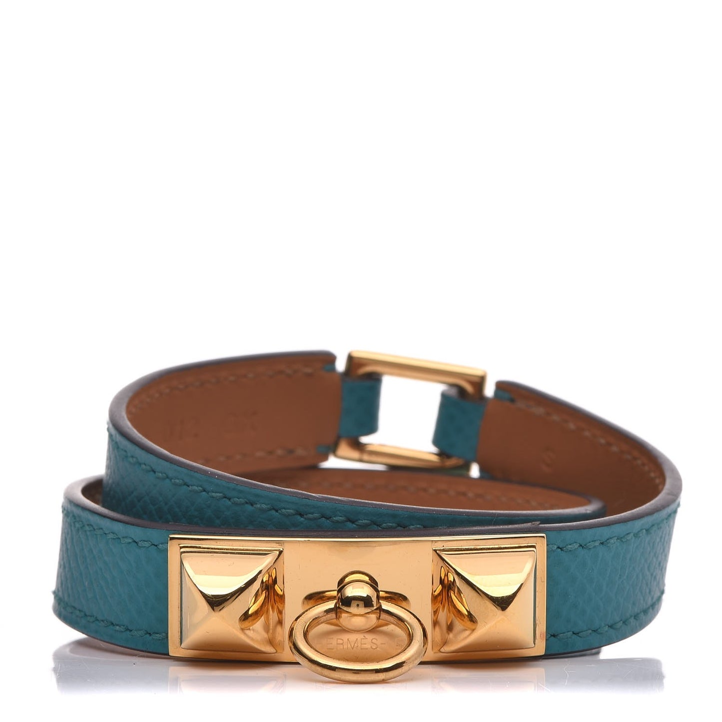 Epsom Rivale Double Tour Bracelet S Bleu Paon