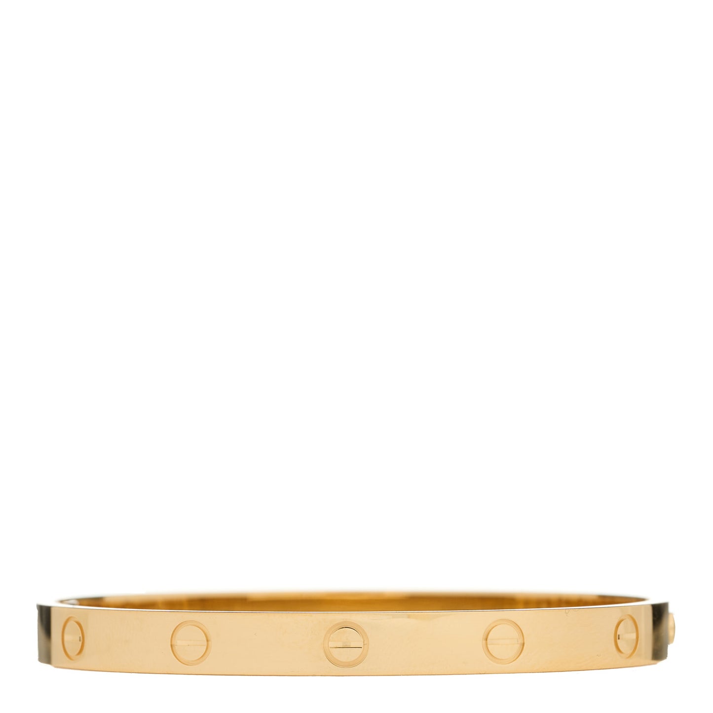 18K Yellow Gold LOVE Single Screw Bracelet 18