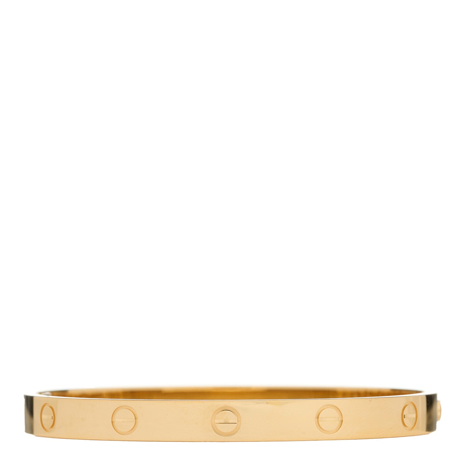 Cartier 18K Yellow Gold LOVE Single Screw Bracelet 18 1 of 7