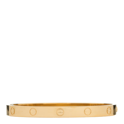 Cartier 18K Yellow Gold LOVE Single Screw Bracelet 18 1 of 7