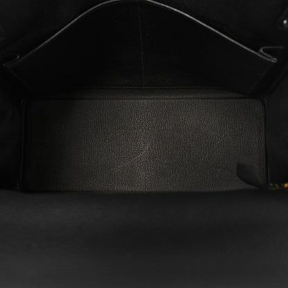 Hermes Togo Matte Porosus Crocodile Kelly Retourne Touch 28 Black 5 of 11