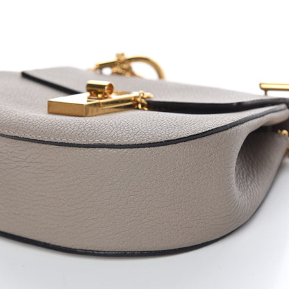 Chloe Grained Lambskin Mini Drew Shoulder Bag Motty Grey 8 of 10