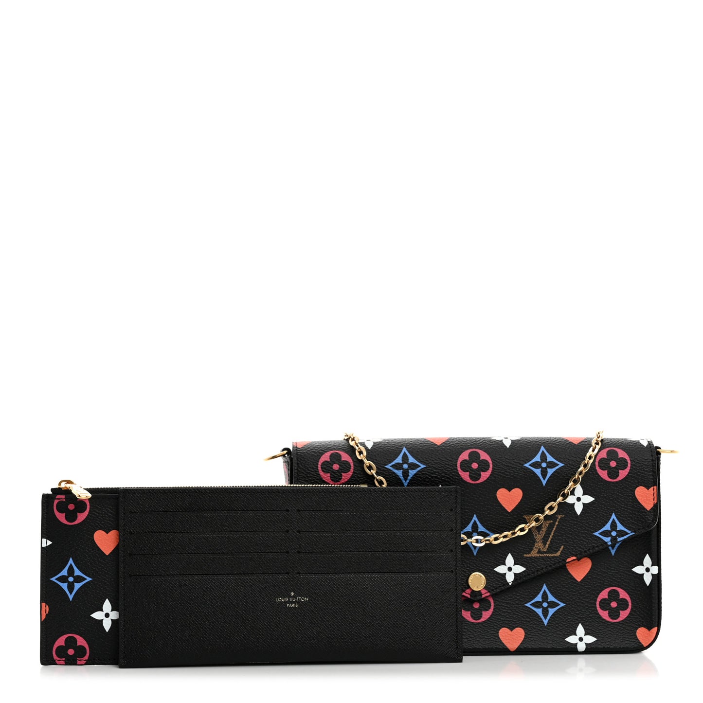Game On Felicie Chain Wallet Black
