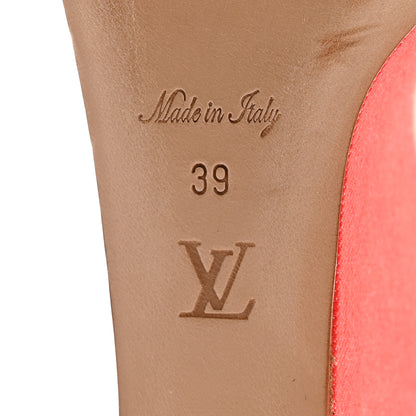 Louis Vuitton Canvas Waterfall Wedge Sandals 39 Red 7 of 8