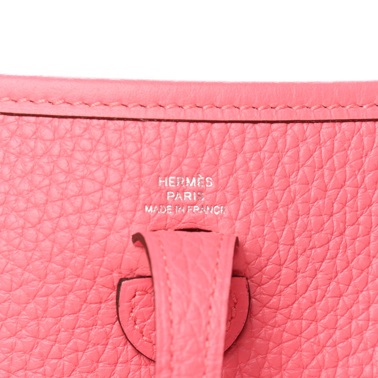 Hermes Taurillon Clemence Amazone Evelyne TPM Rose Azalee Rouge Pivoine 6 of 9