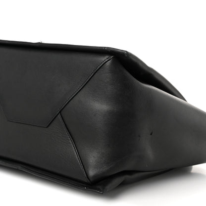 Celine Supple Natural Calfskin Vertical Tri-Fold Bag Black 10 of 13