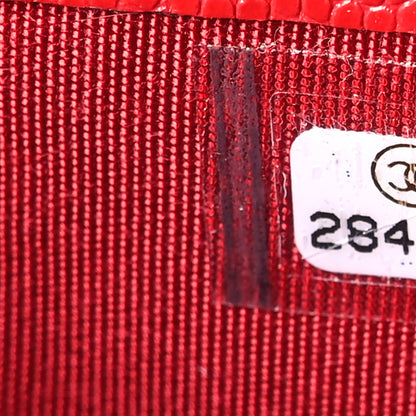 Chanel Caviar Quilted Card Holder Red 8 of 8