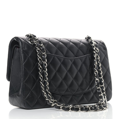 Chanel Lambskin Quilted Medium Double Flap Black 2 of 11