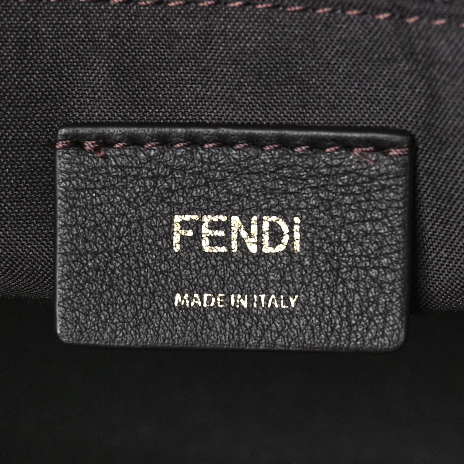 Fendi Vitello King Macro Stitchings Logo Medium By The Way Boston Bag Praline 6 of 9