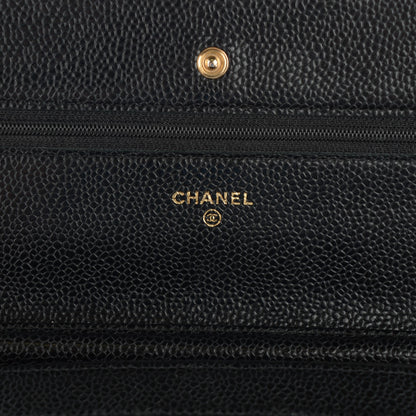 Chanel Caviar Quilted Wallet On Chain WOC Black 6 of 8