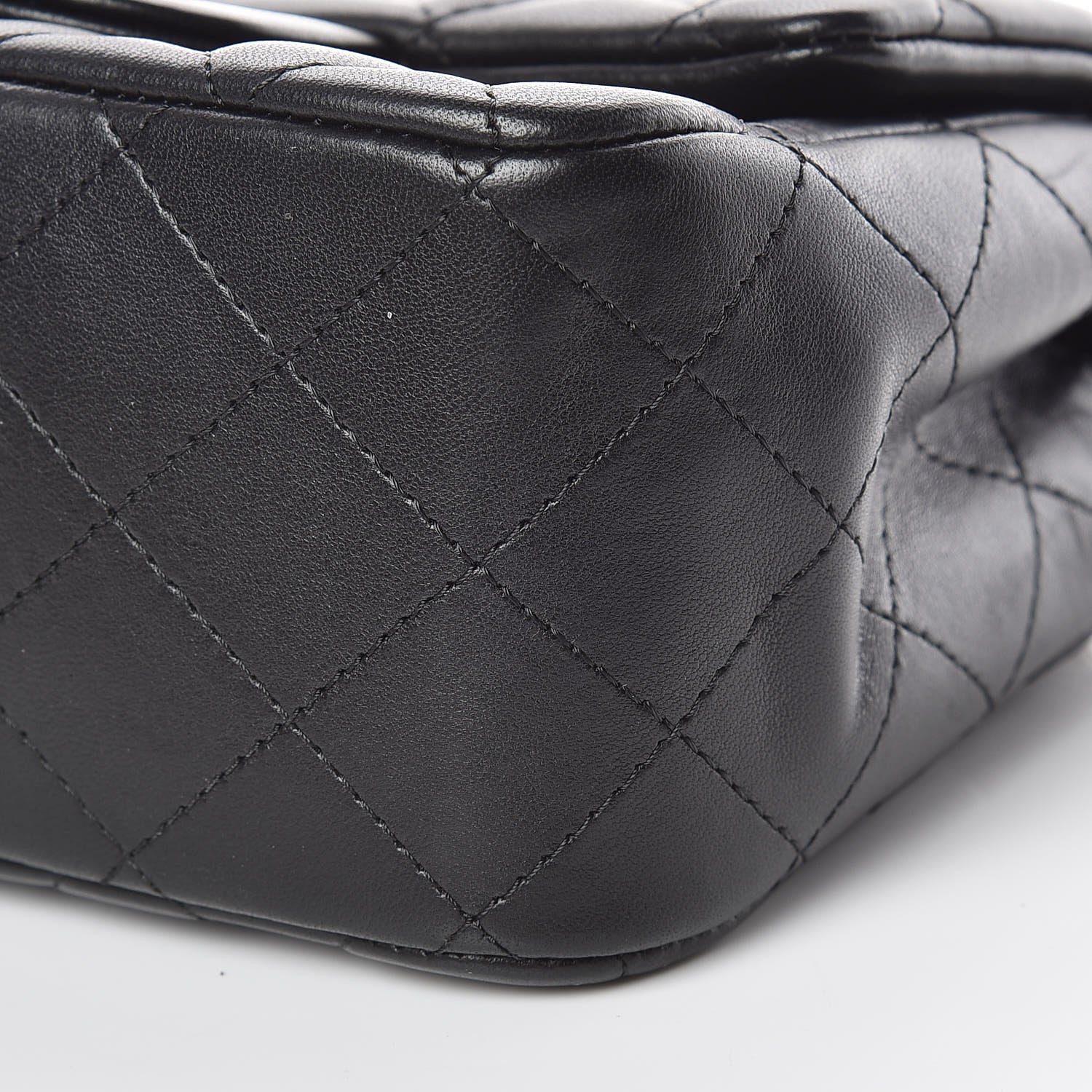 Chanel Lambskin Quilted Mini Square Flap Black 9 of 10
