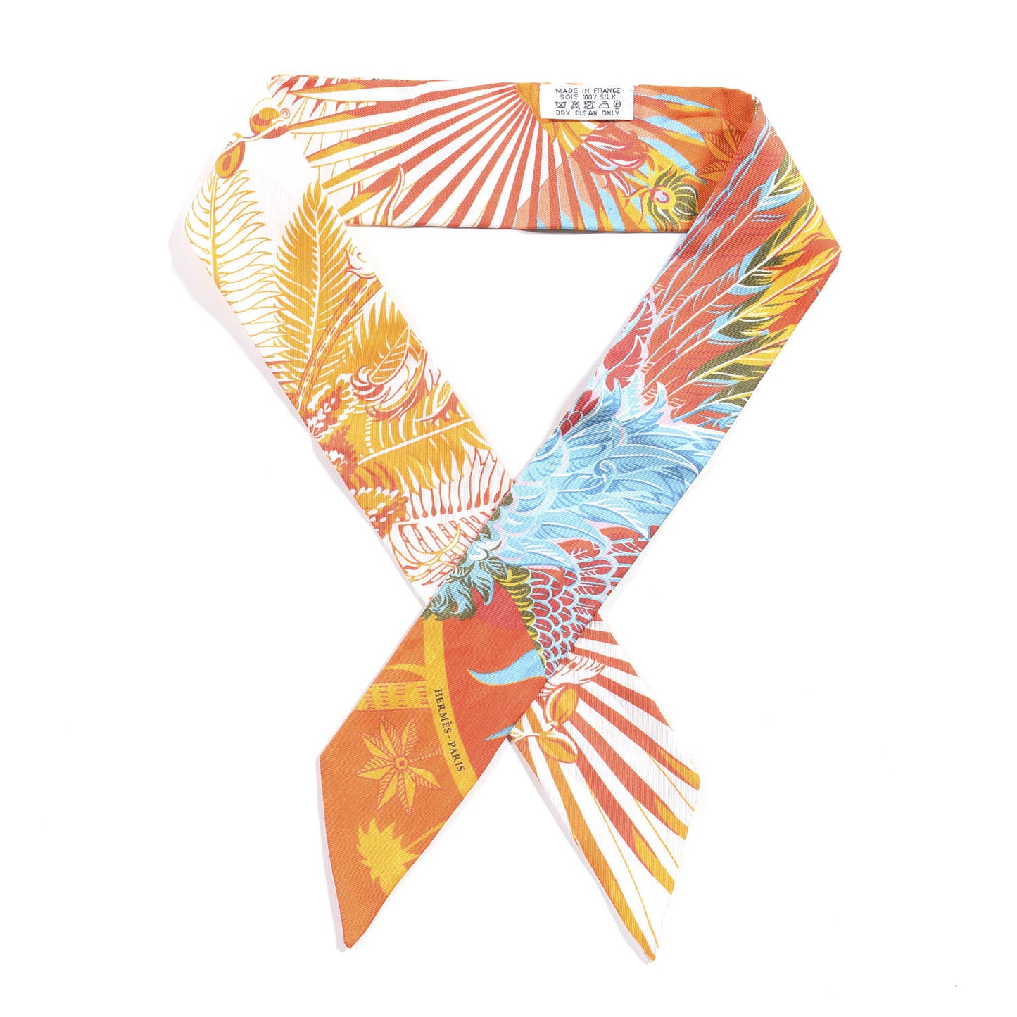 Silk Mythiques Phoenix Coloriages Twilly Blanc Orange Bleu