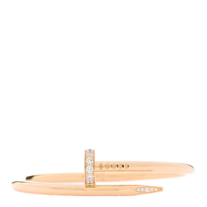 Cartier 18K Yellow Gold Diamond Juste Un Clou Bracelet 15 1 of 6