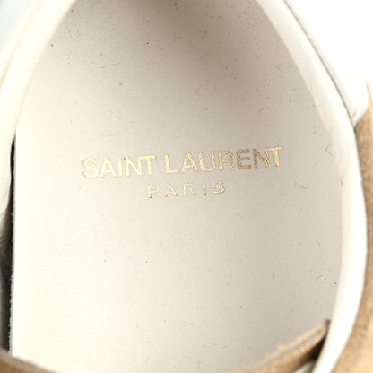 Saint Laurent Distressed Suede Womens Court Classic Sneakers 38 Desert 6 of 10