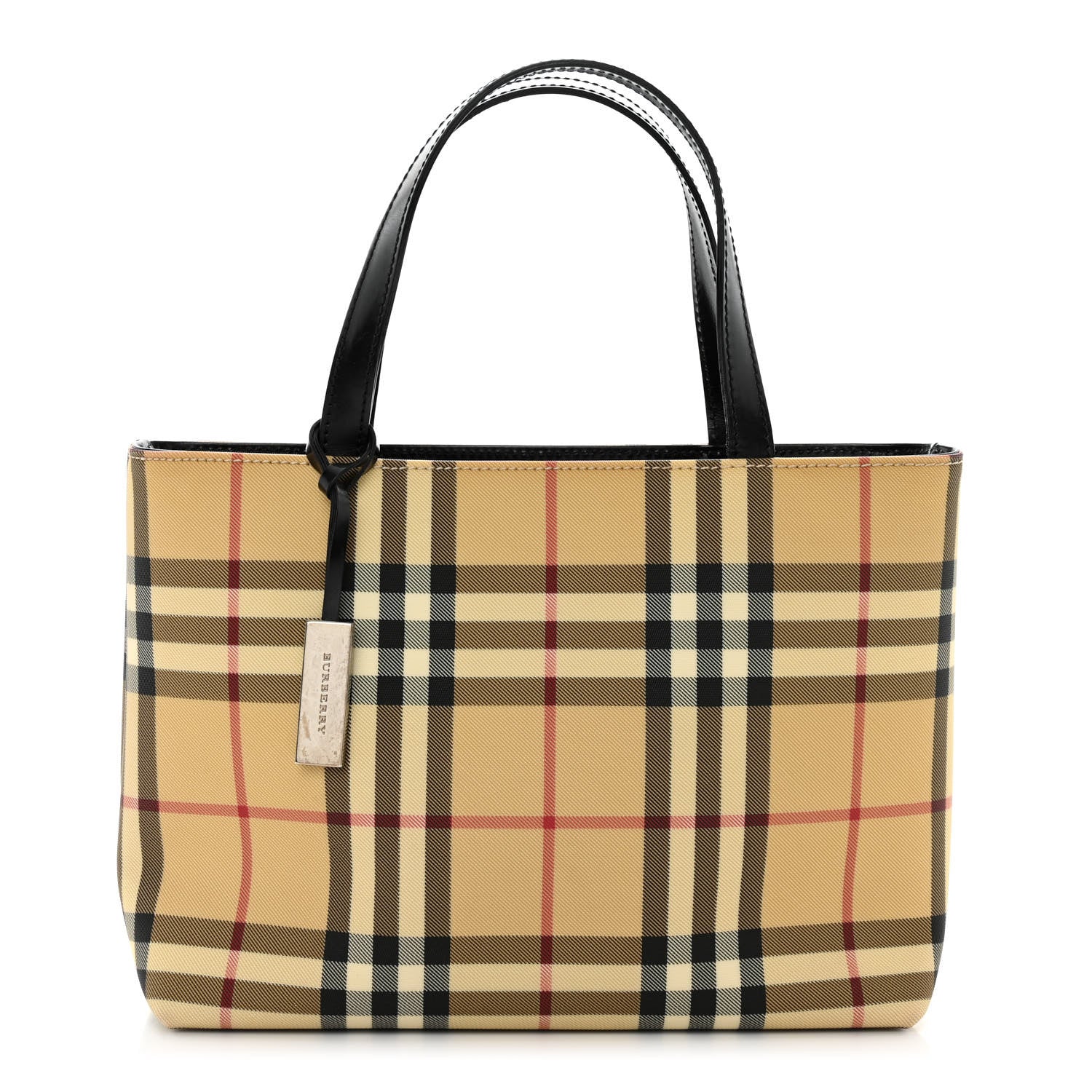 Burberry House Check Small Tote Black 1 of 11