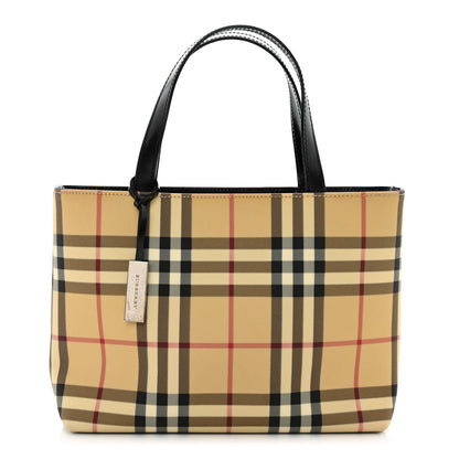 Burberry House Check Small Tote Black 1 of 11