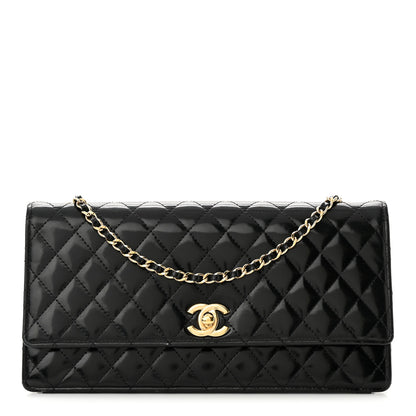 Chanel Patent Quilted Medium Single Flap Black 1 of 14