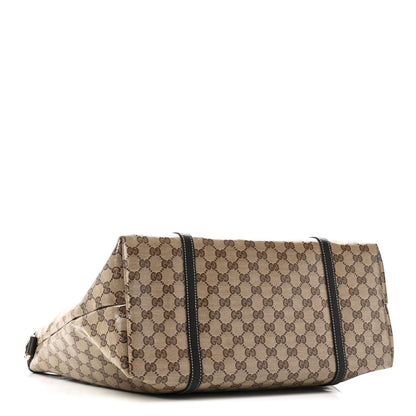 Gucci Crystal Monogram Large Joy Tote Beige Ebony Testa Di Moro 4 of 10