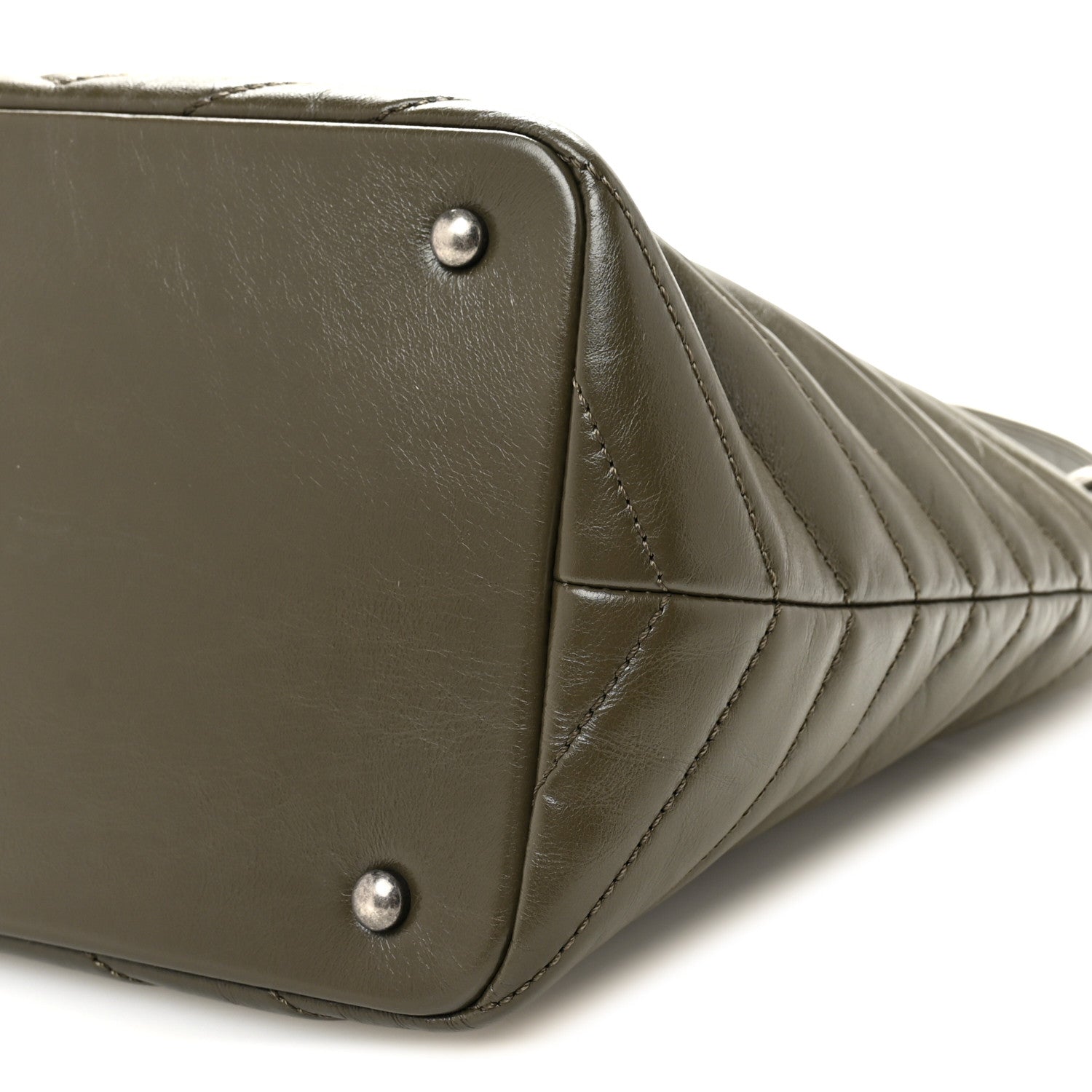 Chanel Aged Calfskin Quilted Mad About Quilting Small Hobo Green 10 of 10
