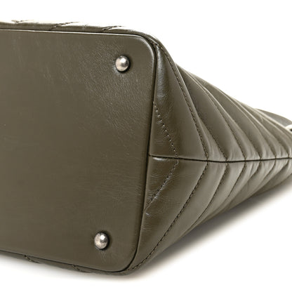 Chanel Aged Calfskin Quilted Mad About Quilting Small Hobo Green 10 of 10