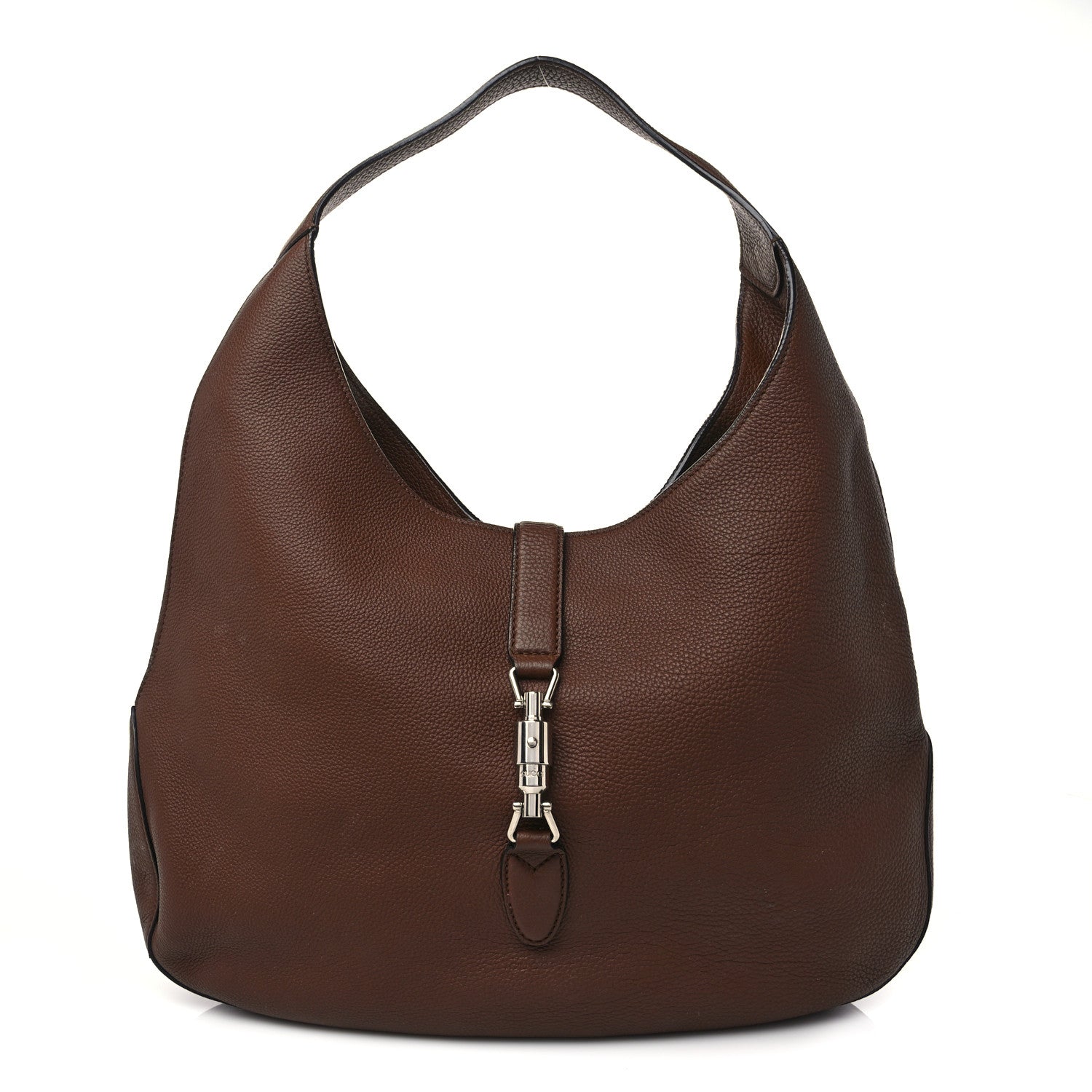 Gucci Soft Grained Calfskin Large Jackie Hobo Nut Brown 1 of 9