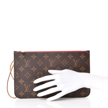 Louis Vuitton Monogram Neverfull MM GM Pochette Cherry 2 of 8